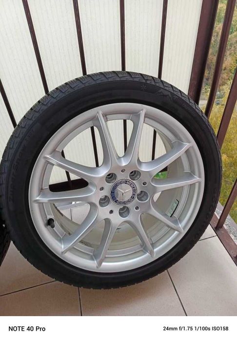 Kompletne koła 17 cali z oponami do Mercedesa Klasa B