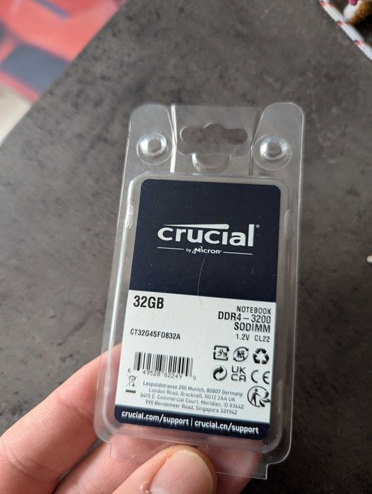 Модуль пам'яті DDR4 32GB 3200 MHz для ноутбука SoDIMM