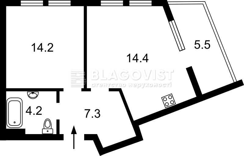 Пропонується 2-х кімн кв-ра в ЖК Нивки-парк, пр.Берестейський 65Д