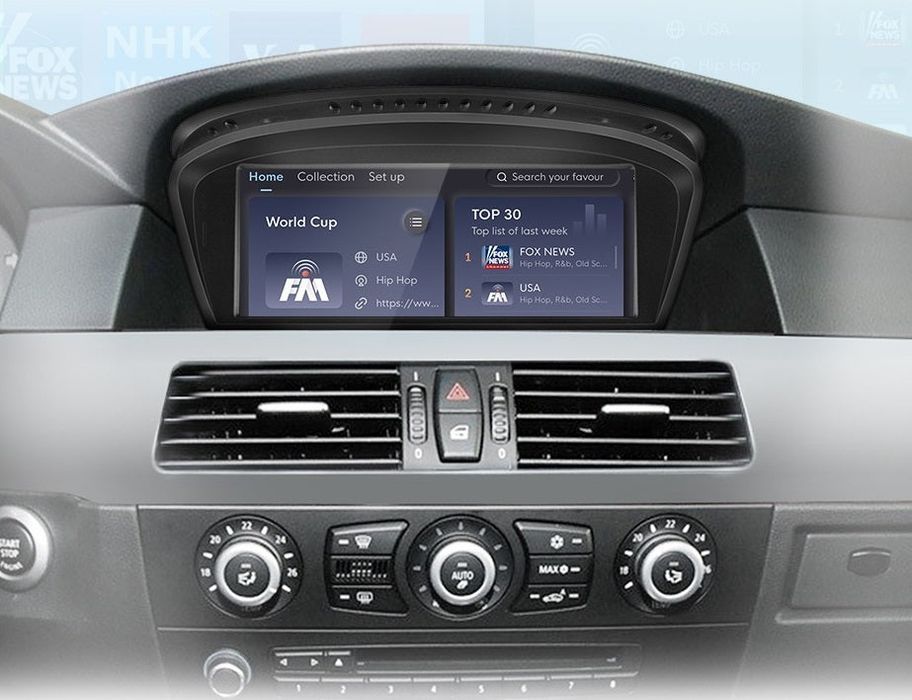 Radio nawigacja BMW E60 E61 E63 E90 E91 E92 CIC CCC Android 6GB 128GB