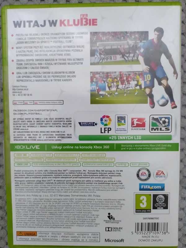 Gra FIFA 13 Konsola Xbox