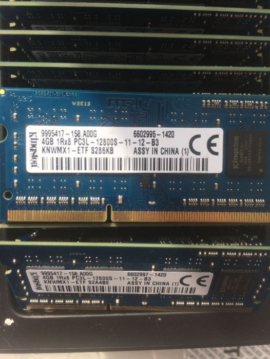 DDR3 4GB 1.35/1.5V 1Rx8 / 2Rx8 1600mHz SO-DIMM KINGSTON, Samsung, Hyni