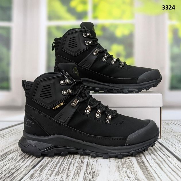 Черевики чоловічі зимові YIKE чорні