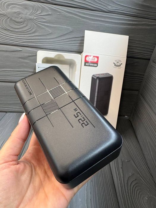 XO Power Bank 2USB+Type-C QC&PD3.0 22.5W 30000mAl +Фонарик Гарантія 6м