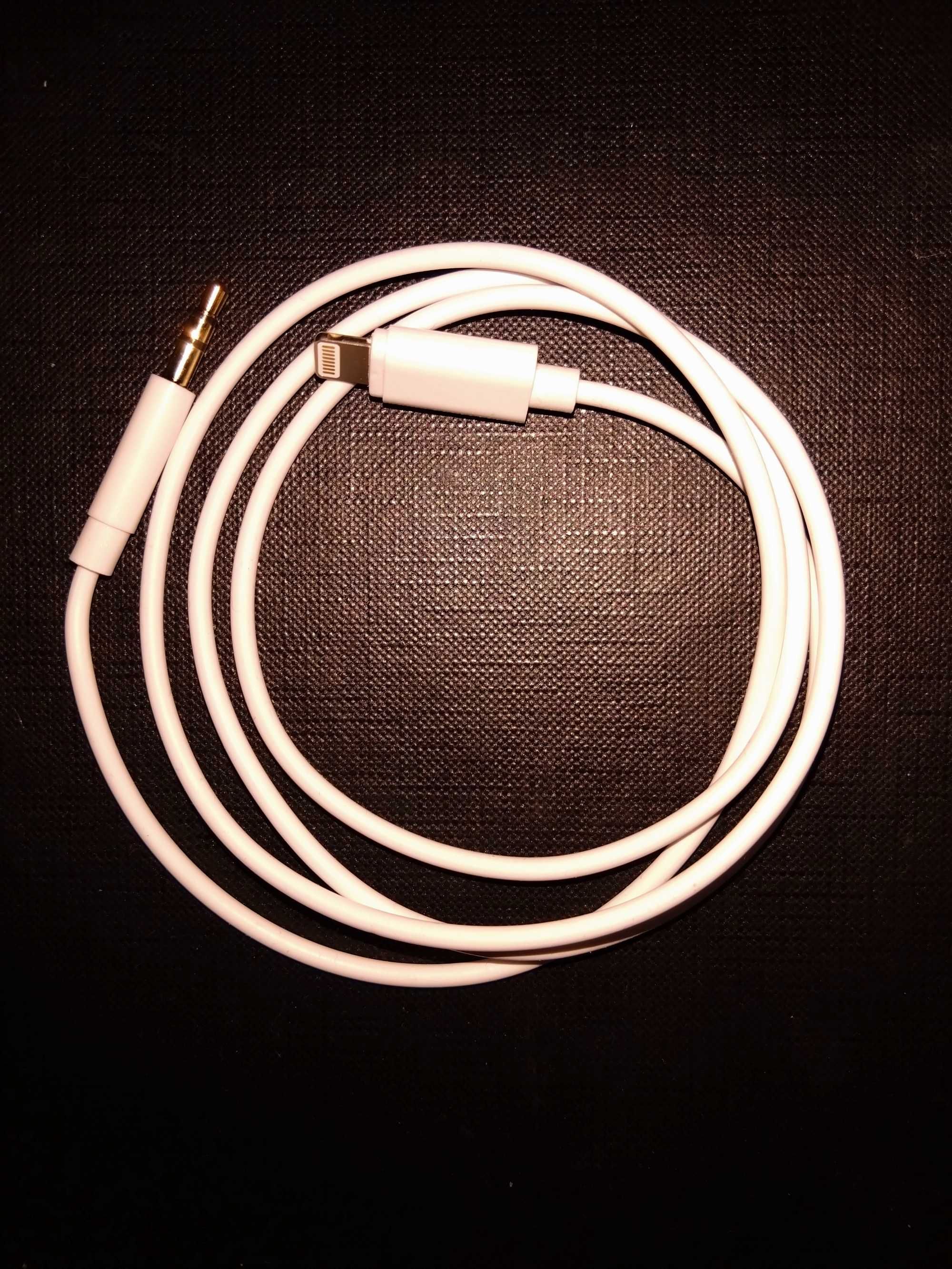 Adapter audio do iPhone jack 3,5mm biały