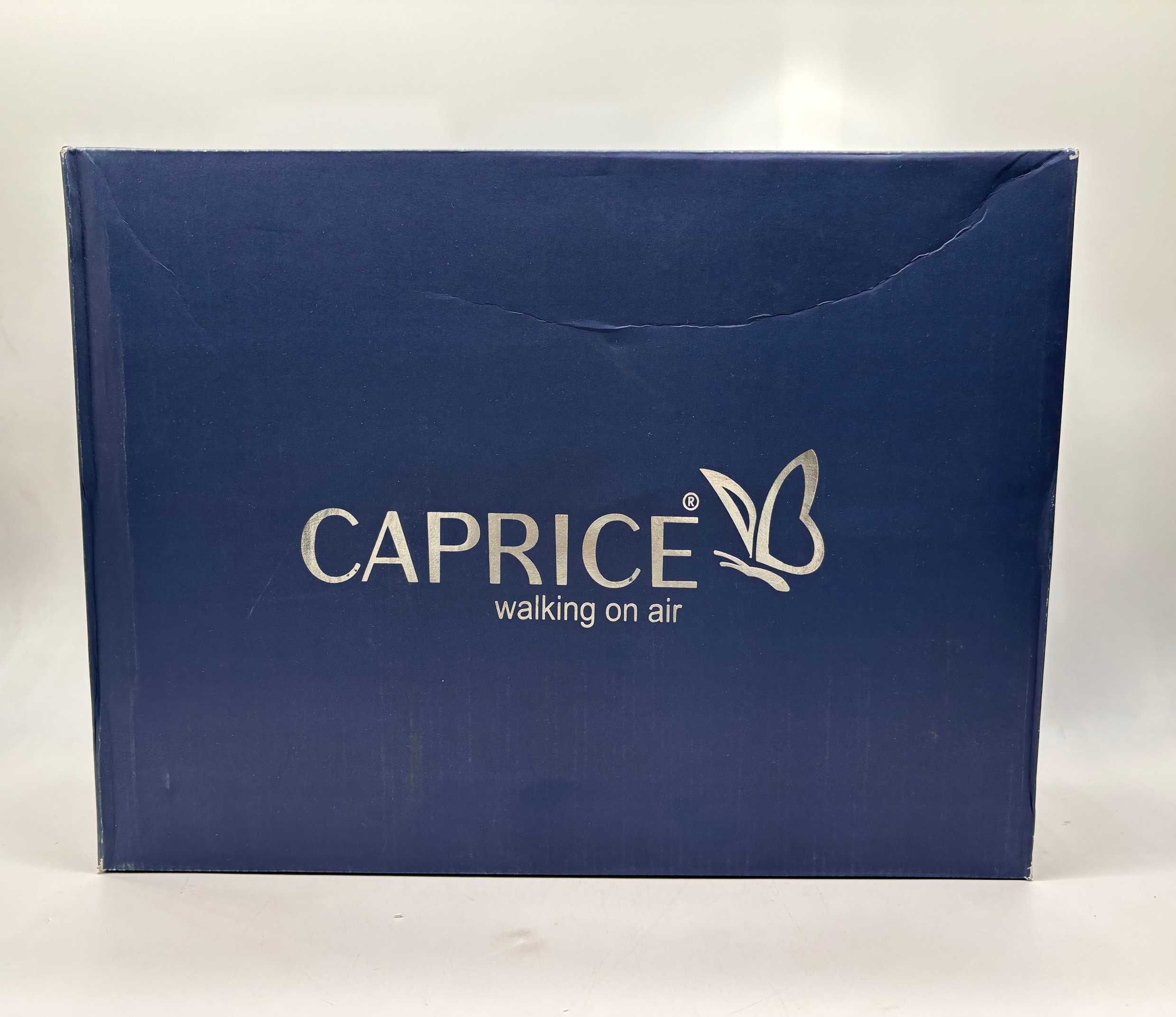 Kozaki skórzane Caprice Black Nappa 022 czarne rozmiar 40