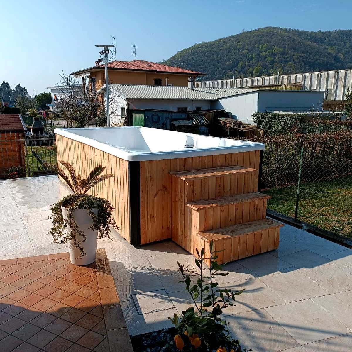 SWIM SPA Basen KONGO z jacuzzi przeciwprąd EUROLINE hydromasaż
