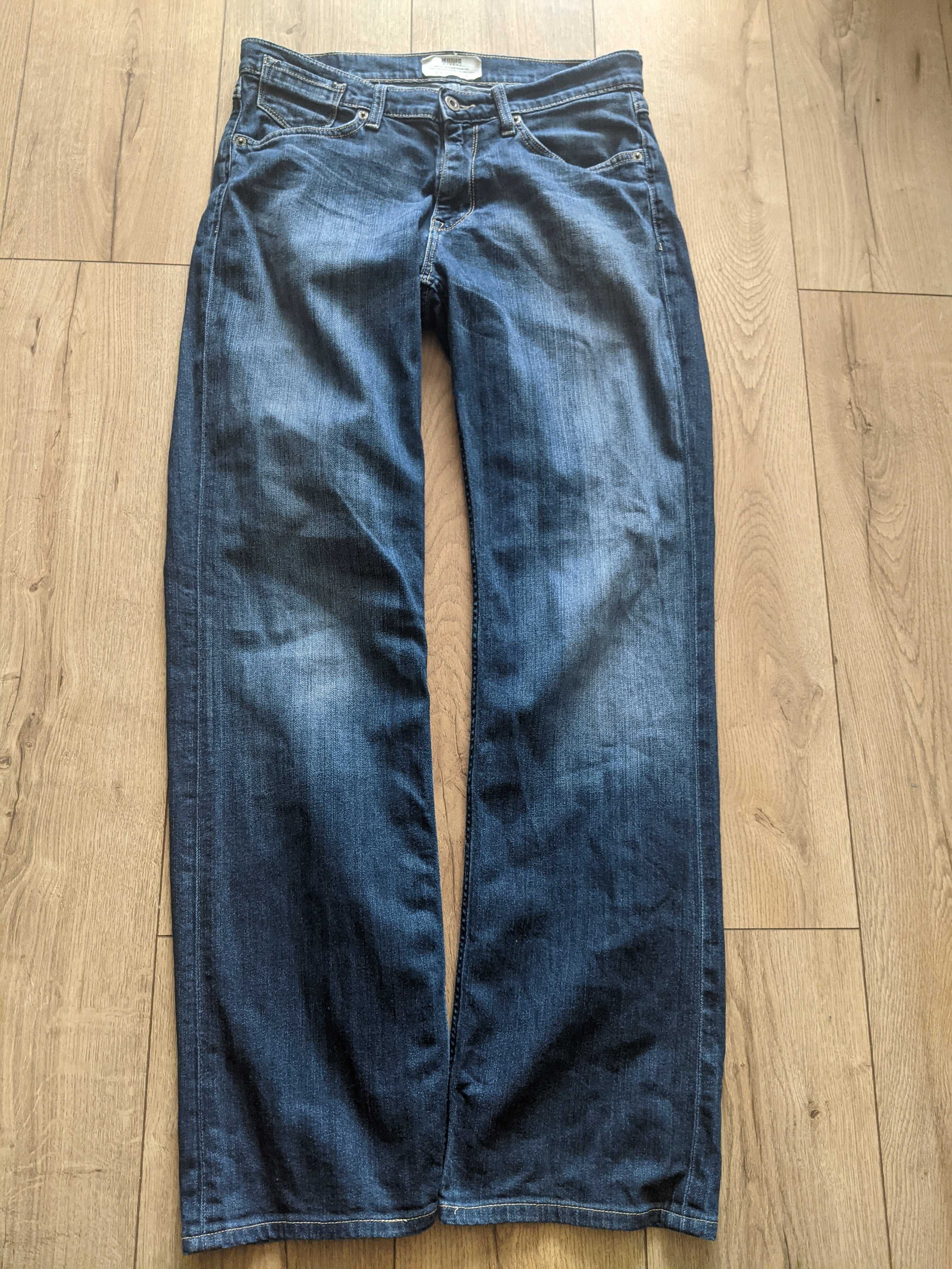 Spodnie męskie 34/34 Mustang elastyczne miękki jeans pas82