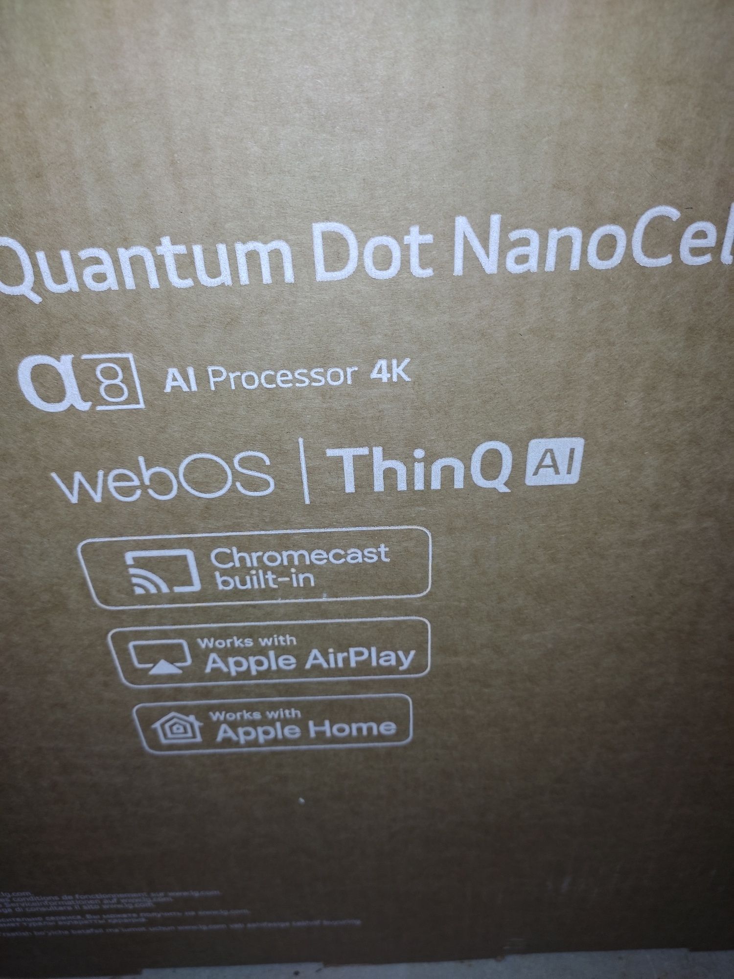 LG QNED 55 cali Smart TV 4K ThinQ AI 120Hz nowy
