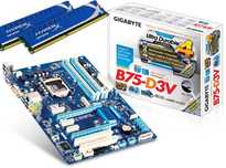 Материнская плата Gigabyte GA-B75-D3V и оперативная память DDR3 4GBx2