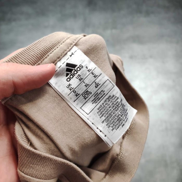 MĘSKA Koszulka Bawełna PREMIUM Codzienna Haft Logo Adidas Casualowa