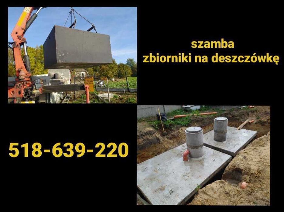 Szambo Betonowe, Szamba, Zbiornik na Deszczówkę, Piwnica ogrodowa