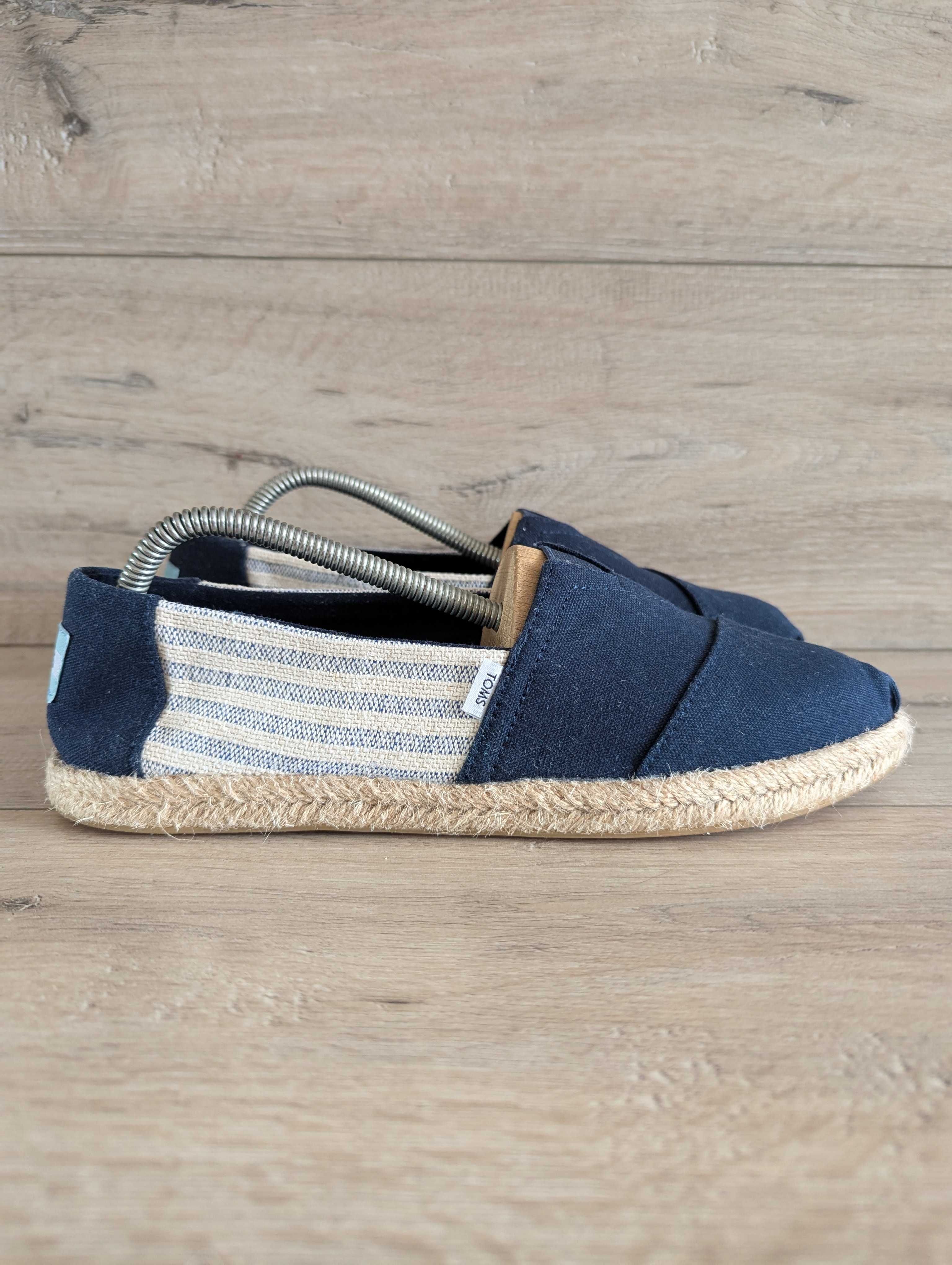 Эспадрильи туфли  мокасины б/у Toms Alpargata Rope 41-42 р 26.5 см