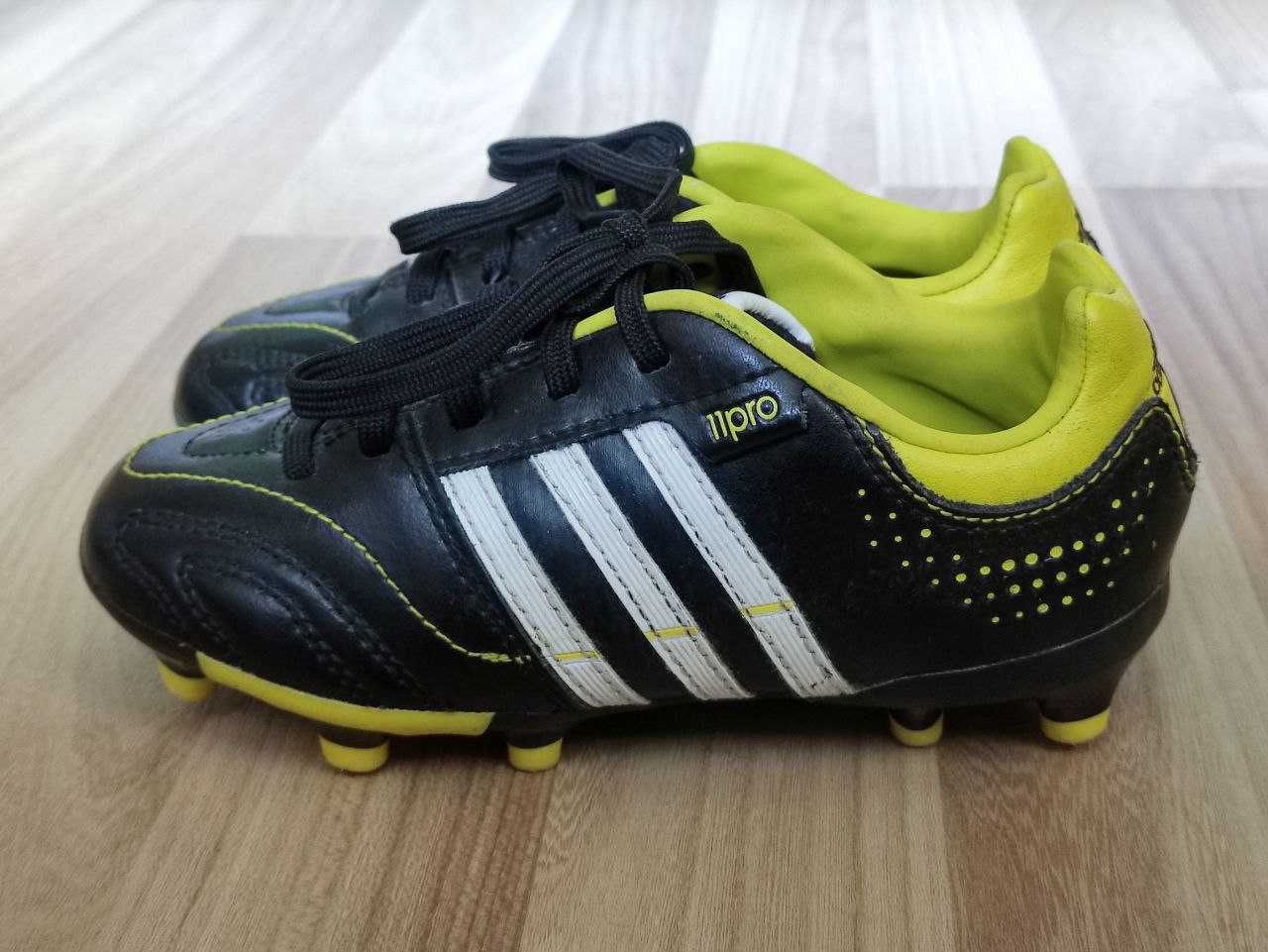 Детские кожаные бутсы Adidas 11Pro US 11,5 - 13,5  футбол копы US 13,5