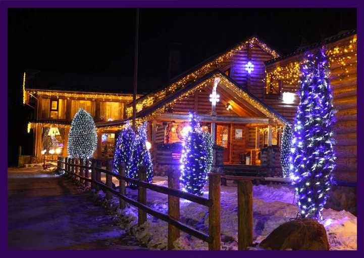 бесплатный дизайн проект!Украшение гирляндами, Новогодняя иллюминация!