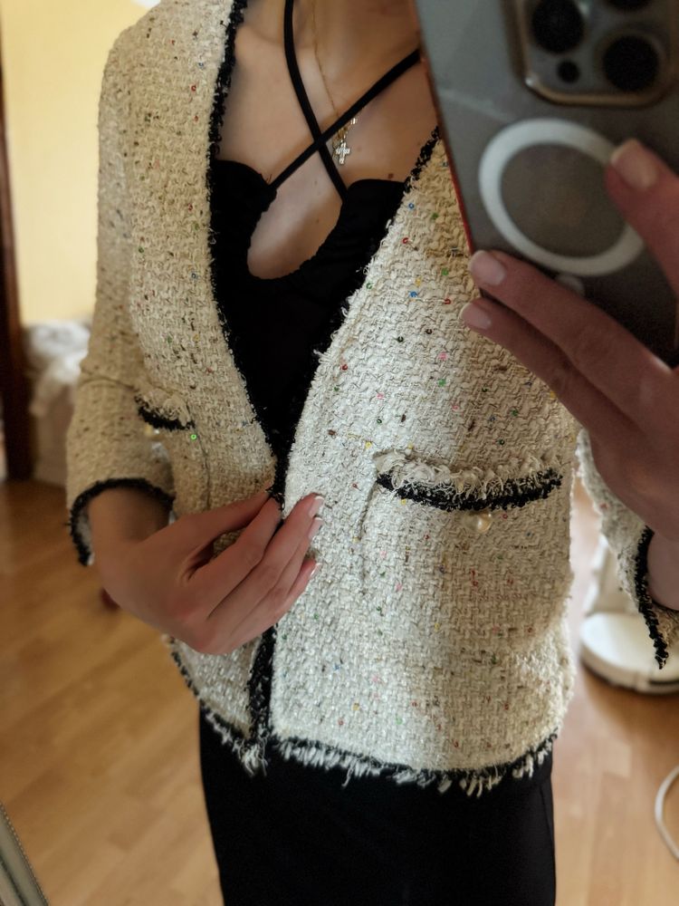 Твидовый пиджак Zara