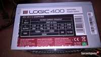 Zasilacz komputerowy LOGIC 400W wentylator 120mm 20+4 pin typ ATX PFC