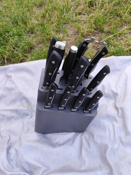 Zestaw noży Nanfang Brothers 17 szt. ze stali damasceńskiej