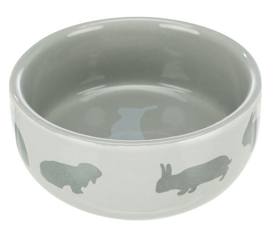 Ceramiczna miska dla królika zdobiona uroczym motywem 250ml / 11cm