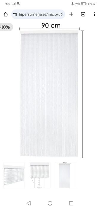 Cortina nova de exterior em pvc