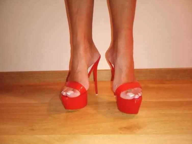 ODRĘKI 39 Ekstremalne szpilki Włoskie ręcznie robione klapki platformy