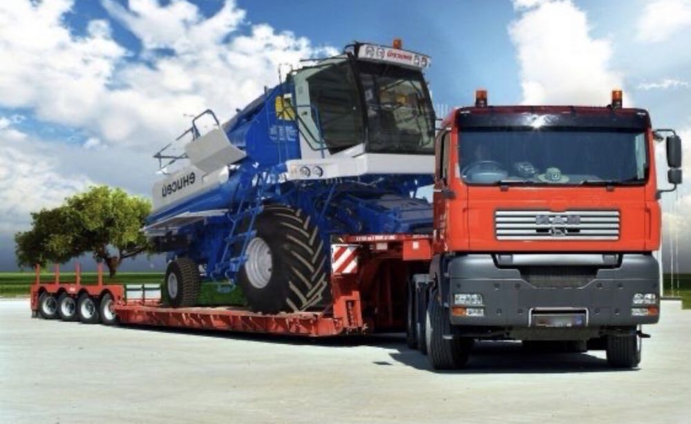 Попутные перевозки по Украине тралом до 50т