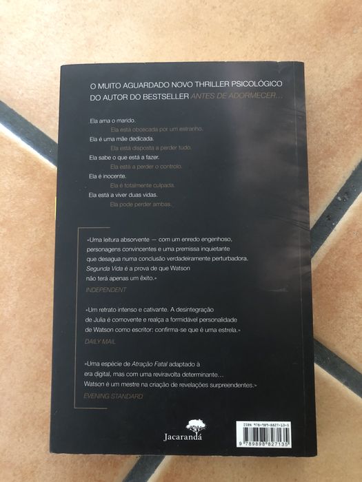 "Segunda vida" de S. J. Watson