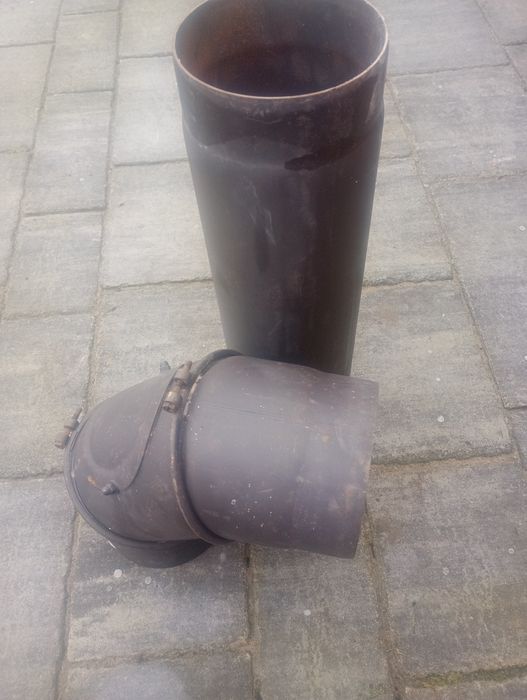 Rura kominowa z kolankiem fi160