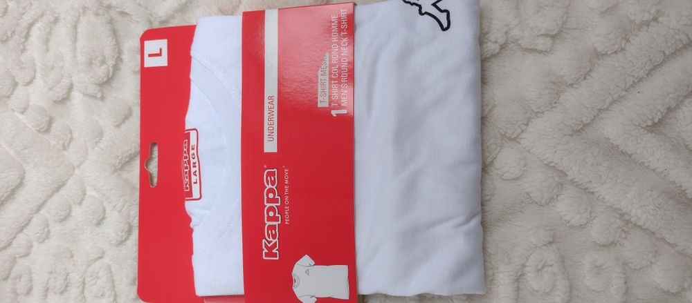 Koszulka t-shirt męska kappa L biała nowa