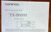 Instrukcja PL do ONKYO TX-DS555 i pilota RC-374M