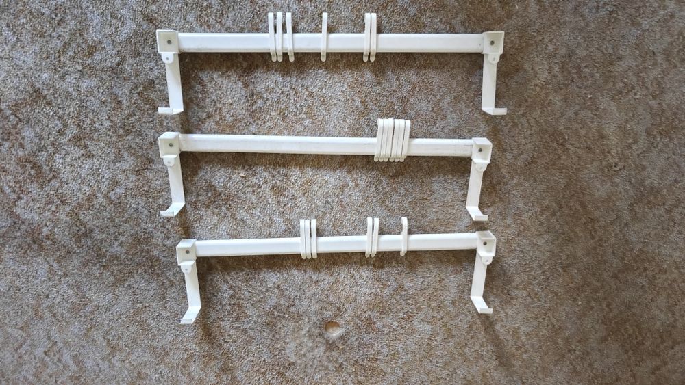 Cabide de porta metálico com ganchos - 3 unidades