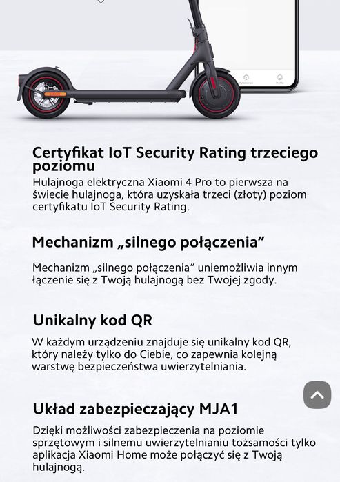 Hulajnoga Xiaomi Electric Scooter 4 Pro prezent komunia lekka solidna