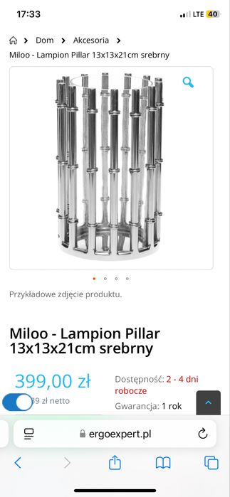 Miloo Home lampion Pillar