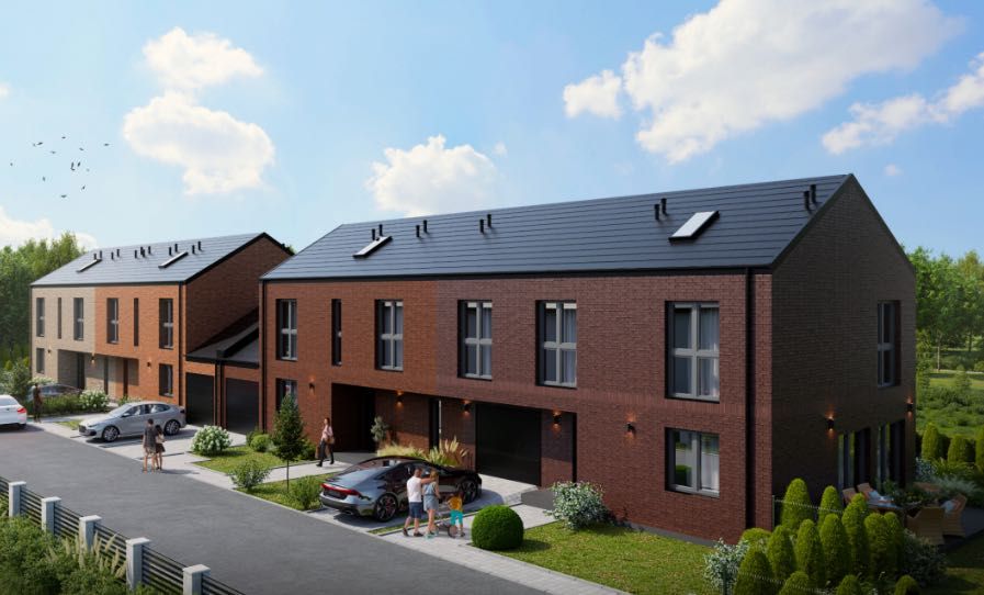 Jednopiętrowy dom pod Legionowem, szybki dojazd do Warszawy