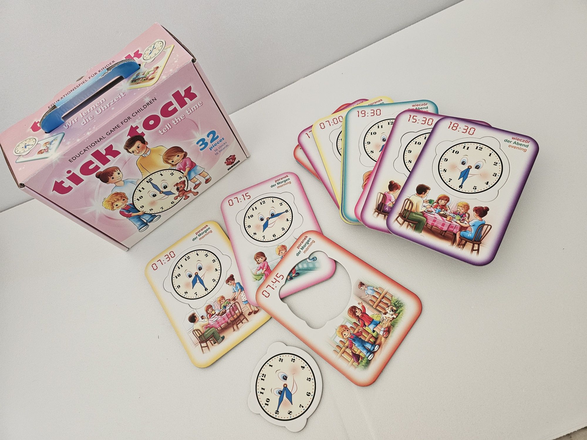 Gra edukacyjna Tick Tock Zegar 32 elementy