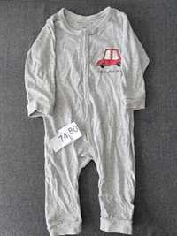 Pajacyk piżamka niemowlęca chłopięca autko samochód Fox & Bunny