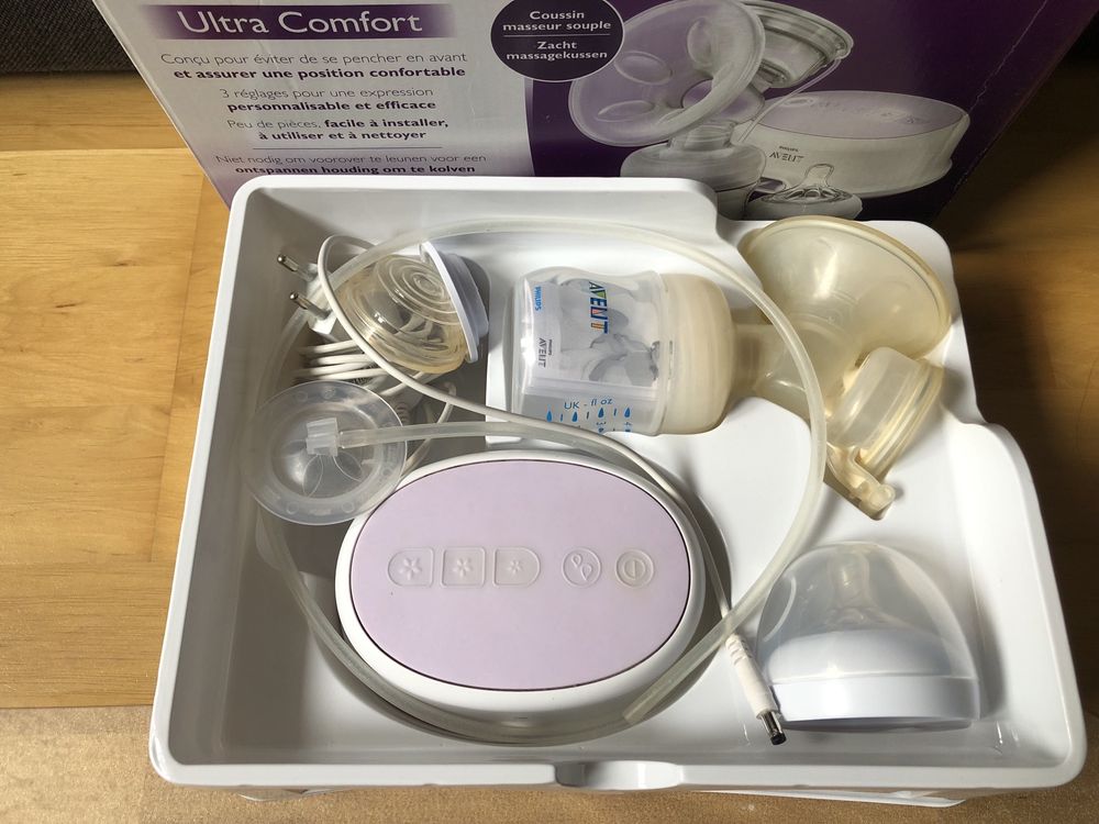 Laktator elektryczny PHILIPS AVENT SCF332/31 + wkładki laktacyjne