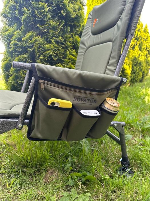 Сумка органайзер з кишенями для рибальського коропового крісла