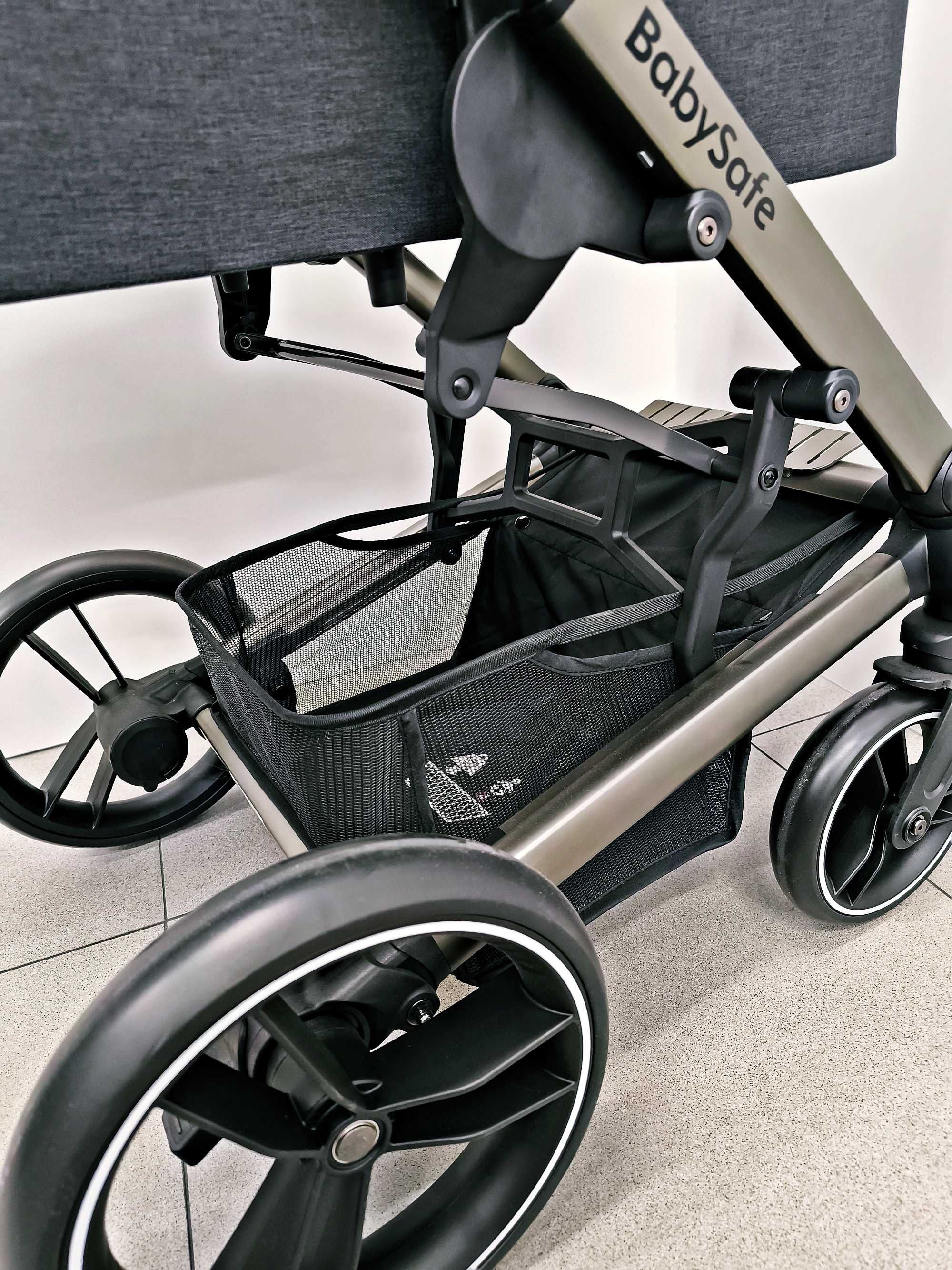 Nowy wózek BabySafe Lucky 2w1 Black - Wysyłka gratis!