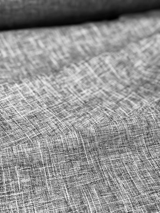 Tkanina Stylizowana Na Len Materiał Na Zasłony Grafit Melanż 300 cm 09