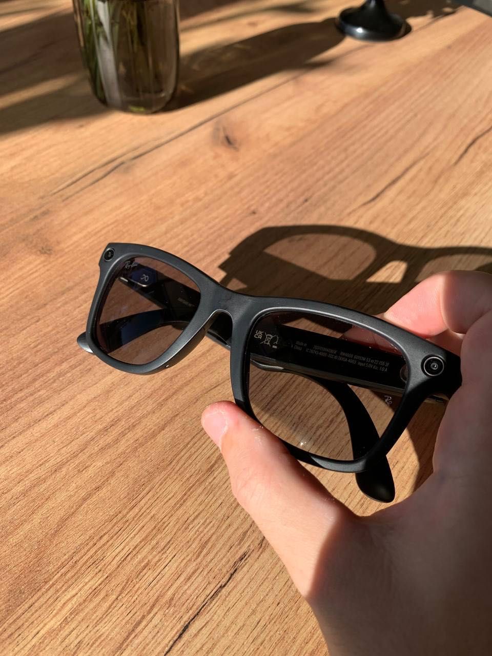 Смарт-окуляри Ray-Ban Meta Wayfarer MATTE BLACK TRANSITIONS GREEN