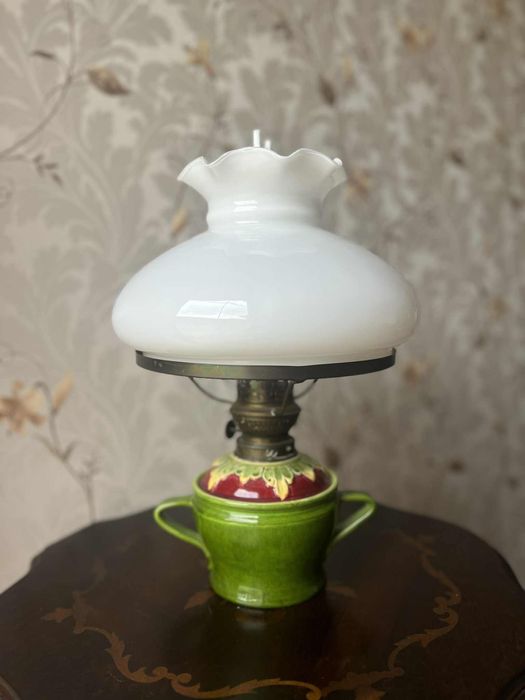 Lampa naftowa ceramiczna