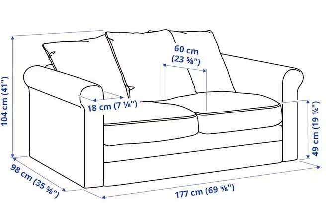 nowa GRoNLID-2 sofa Ikea 2-osobowa nierozkładana sporda