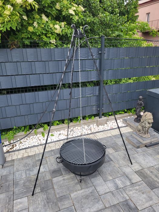 Polski Grill Trójnóg Wiszący Okrągły 60cm
