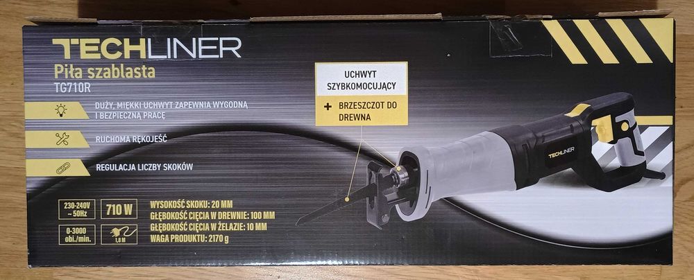 Nowa piła szablasta 710W Techliner TG710R lisi ogon Gwarancja 2-10-25