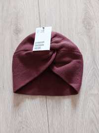 Nowa czapka nowy turban H&M bordo bordowy bordowa 6-12 m