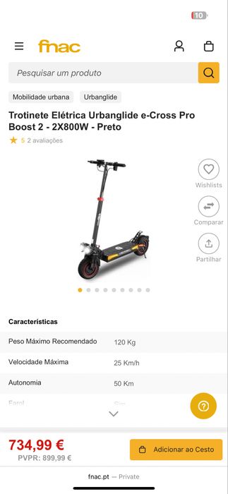 trotinete e-cross pro boost 2
