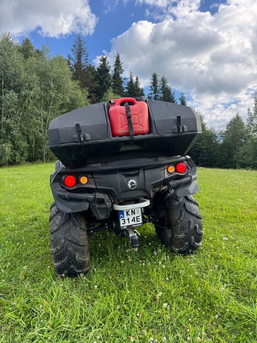 Can-Am Outlander 1000R + kosiarka bijakowa, Zarejestrowany