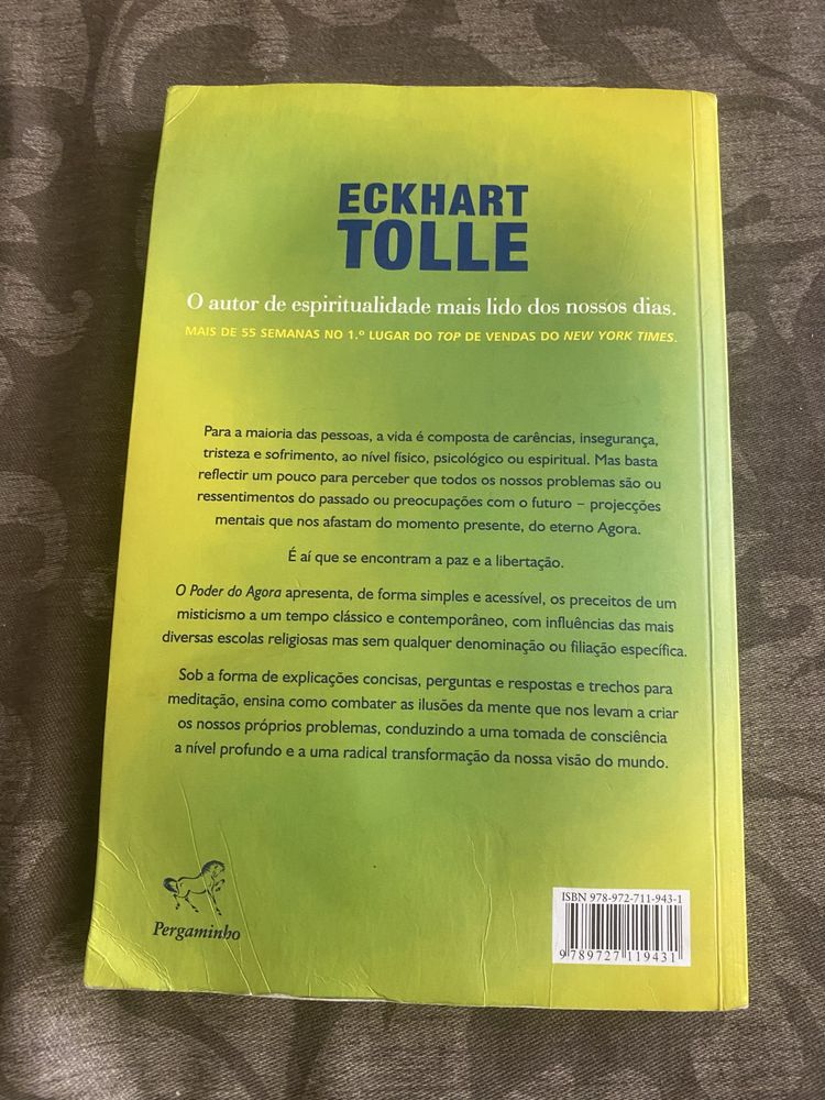 Livro O Poder do Agora de Eckhart Tolle