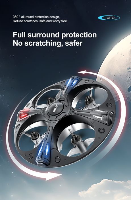 Дитячий інопланетний іграшковий дрон UFO на пульті підсвітка